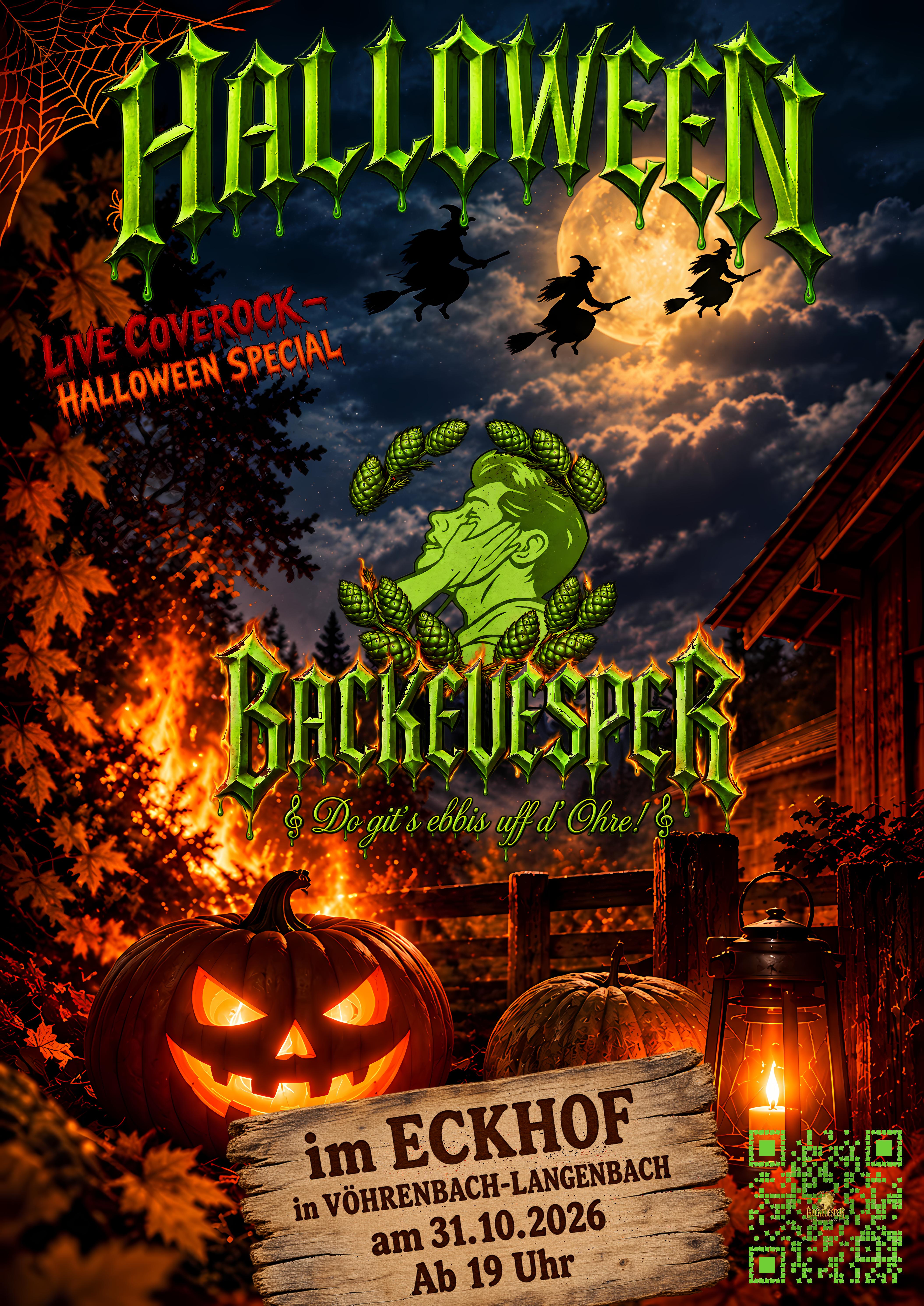 BACKEVESPER Halloween Special am 31. Oktober 2026 in Vöhrenbach-Langenbach